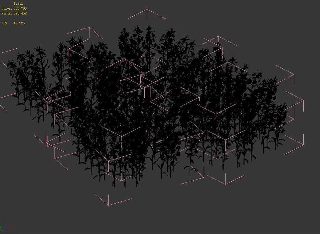 New Village - rape field 3D model_4