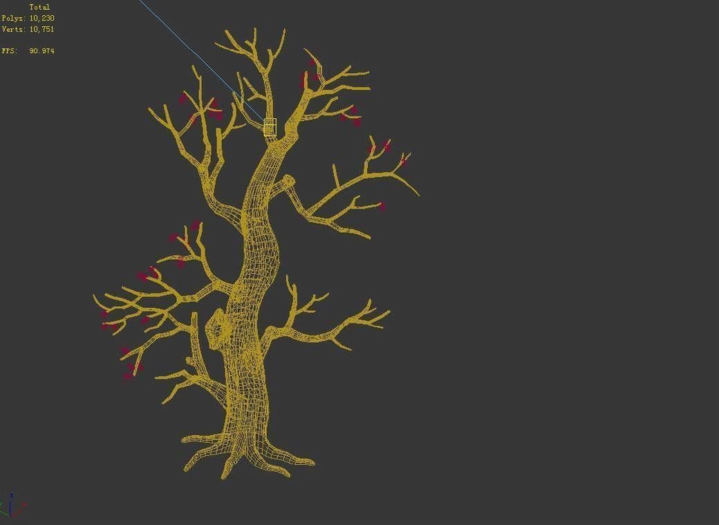 Brutal tribe - withered tree 01 3D model_2