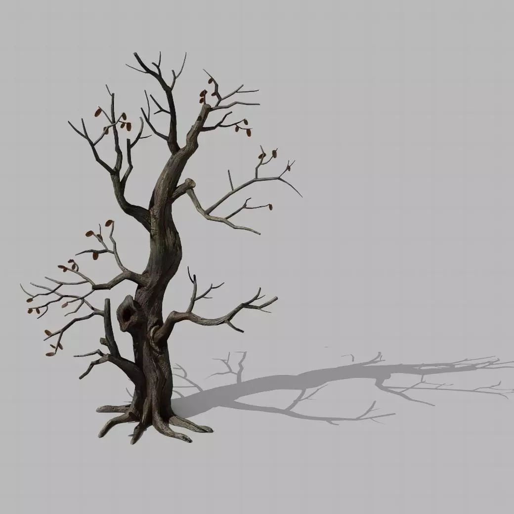 Brutal tribe - withered tree 01 3D model_0