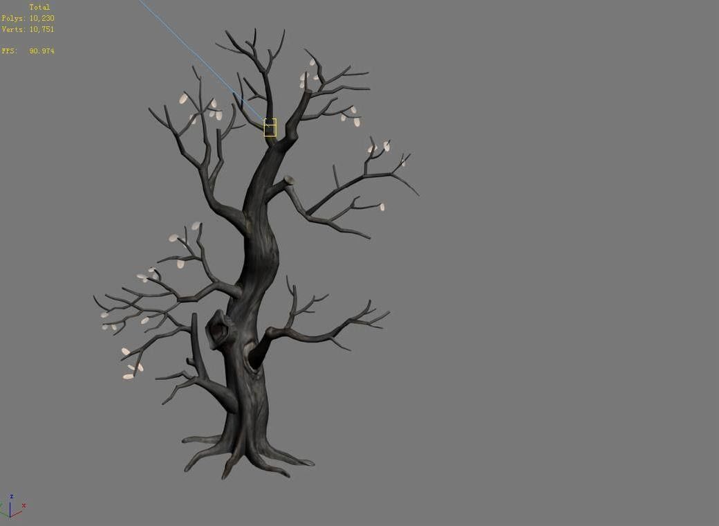 Brutal tribe - withered tree 01 3D model_3