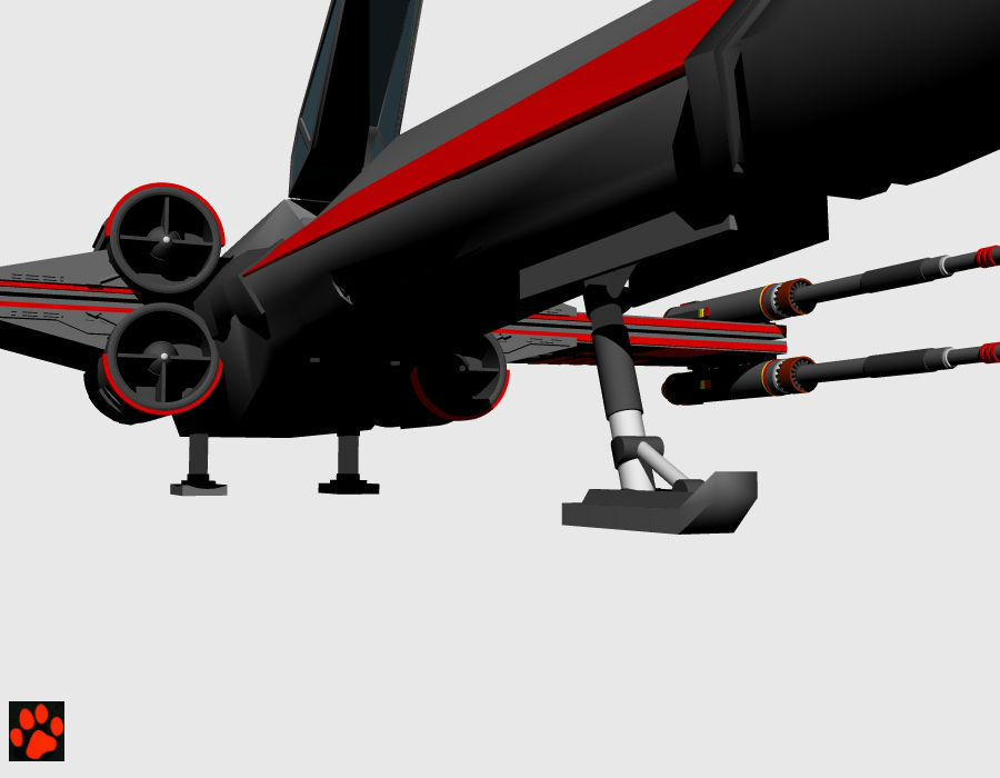Star Fighter X-Wing 3D model_6