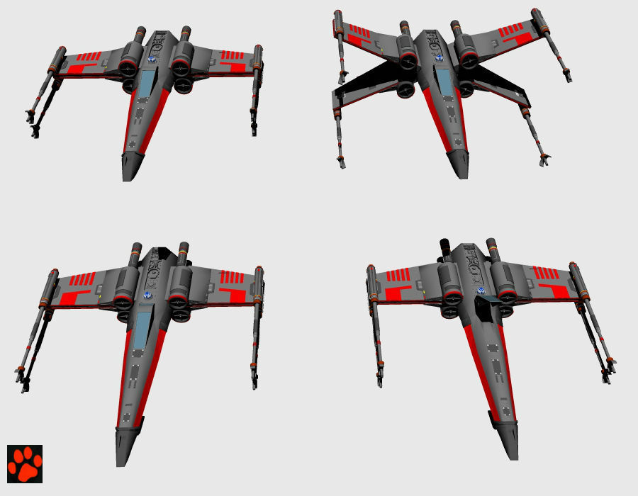 Star Fighter X-Wing 3D model_7
