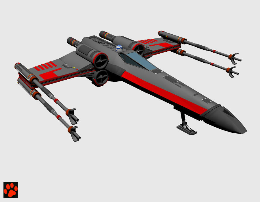 Star Fighter X-Wing 3D model_1