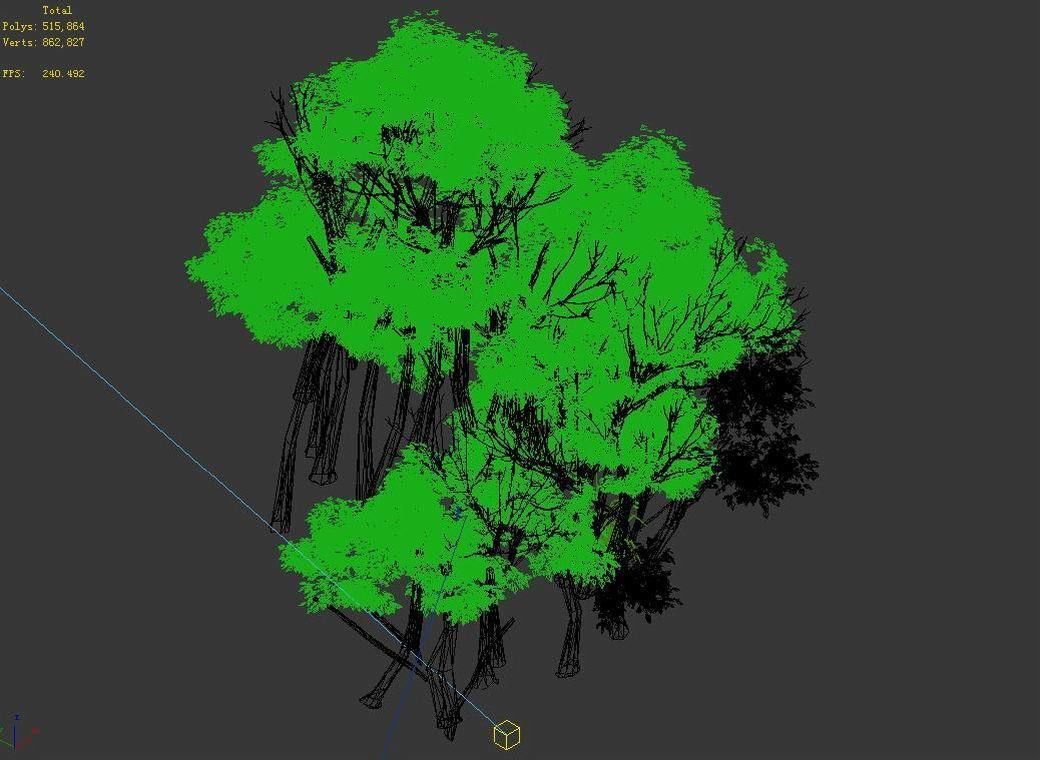 Plant Forest - Birch Grove 02 3D model_2
