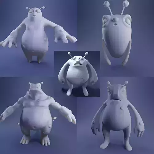 Alien Monsters Pack 3D Print Models 3D Model Collection