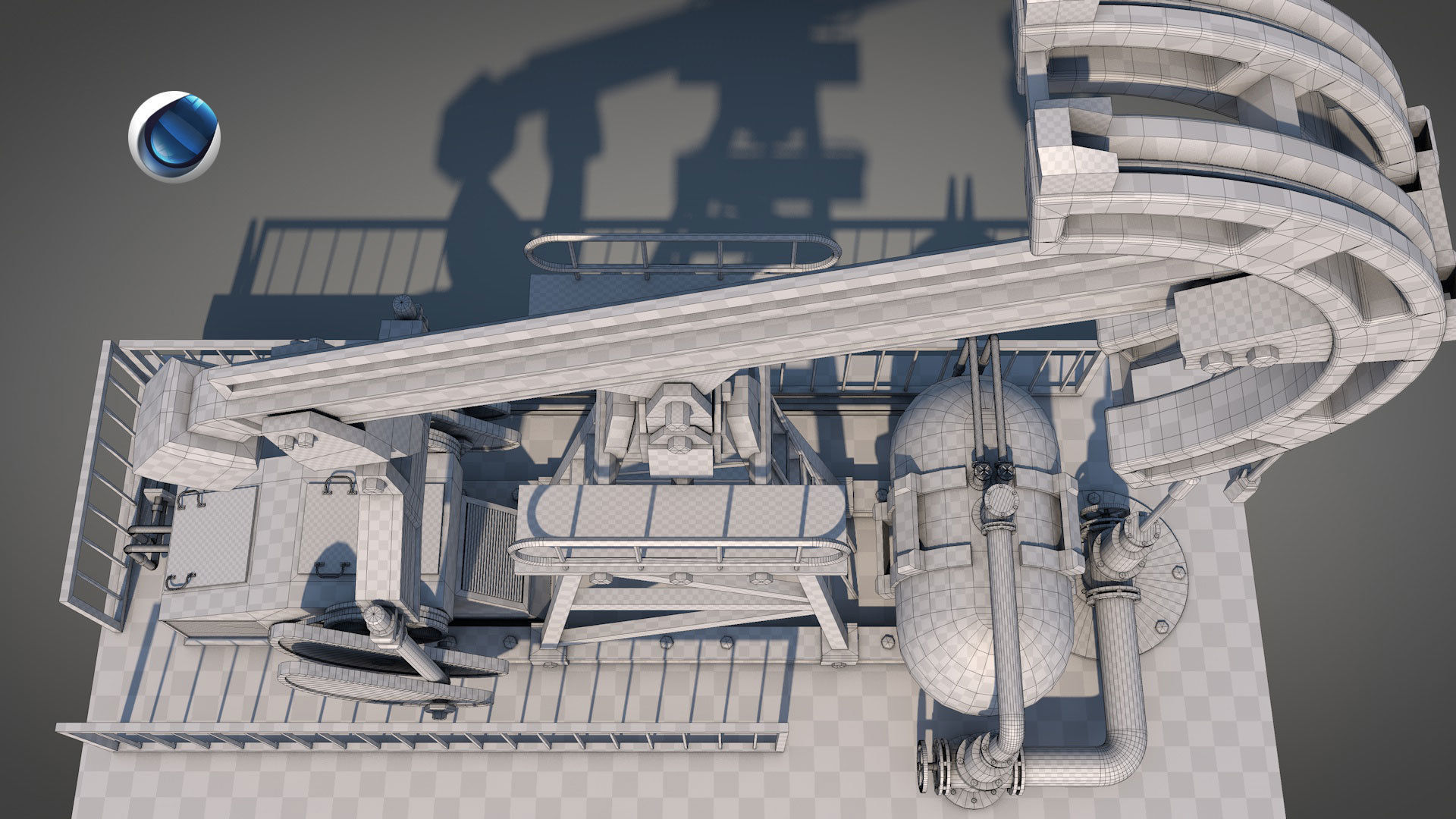 Rusty Oil Well 3D model_17