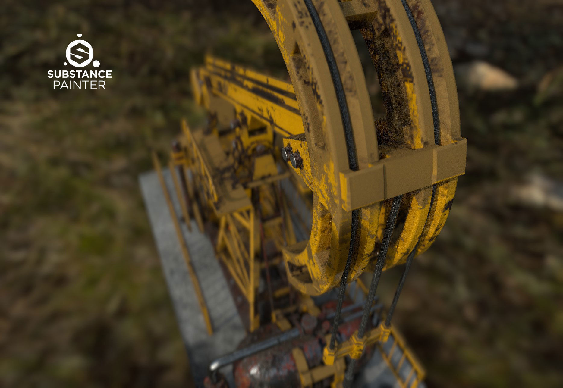 Rusty Oil Well 3D model_16
