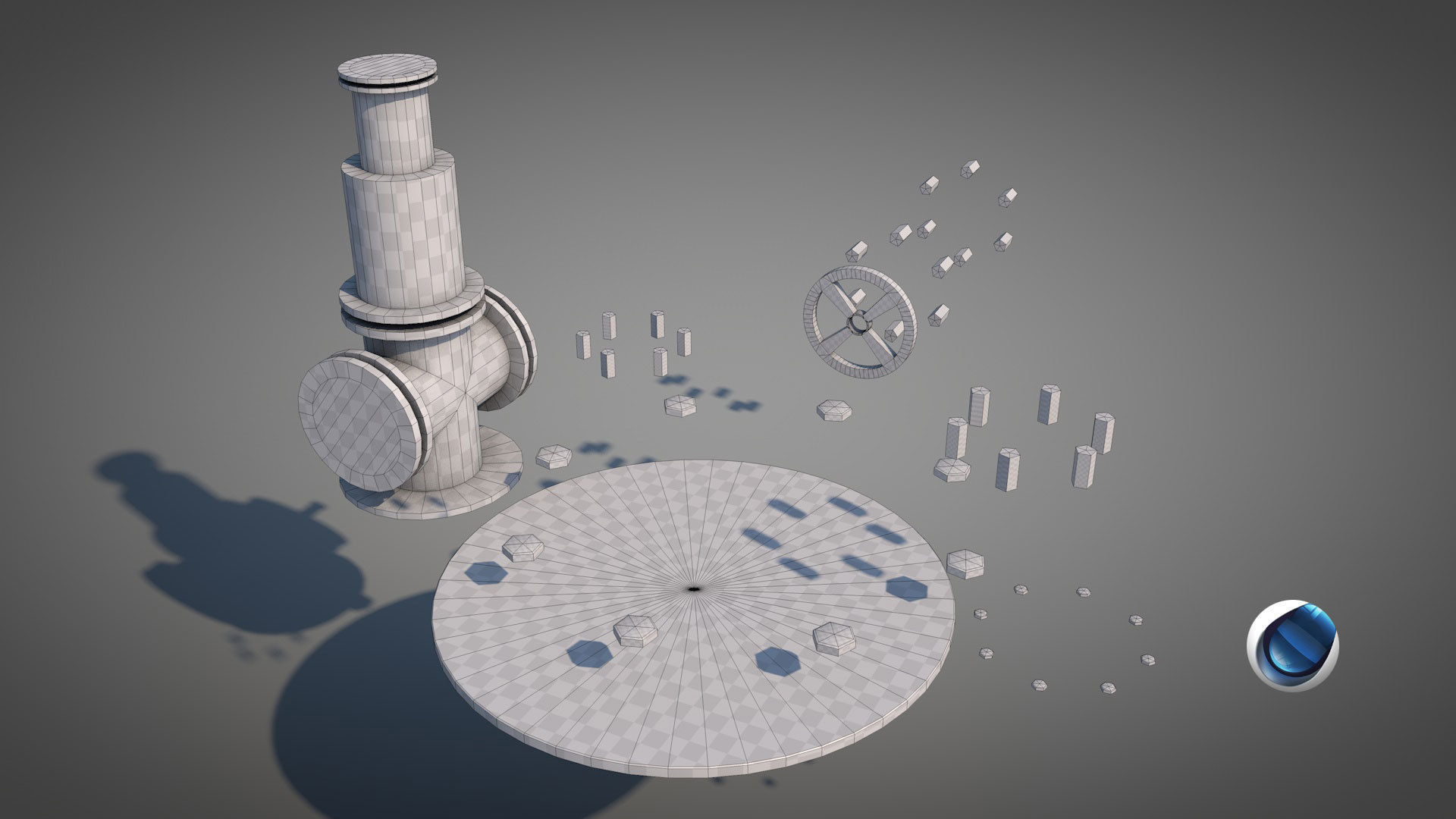 Rusty Oil Well 3D model_29
