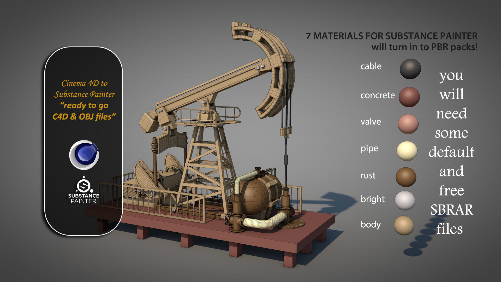 Rusty Oil Well 3D model_2