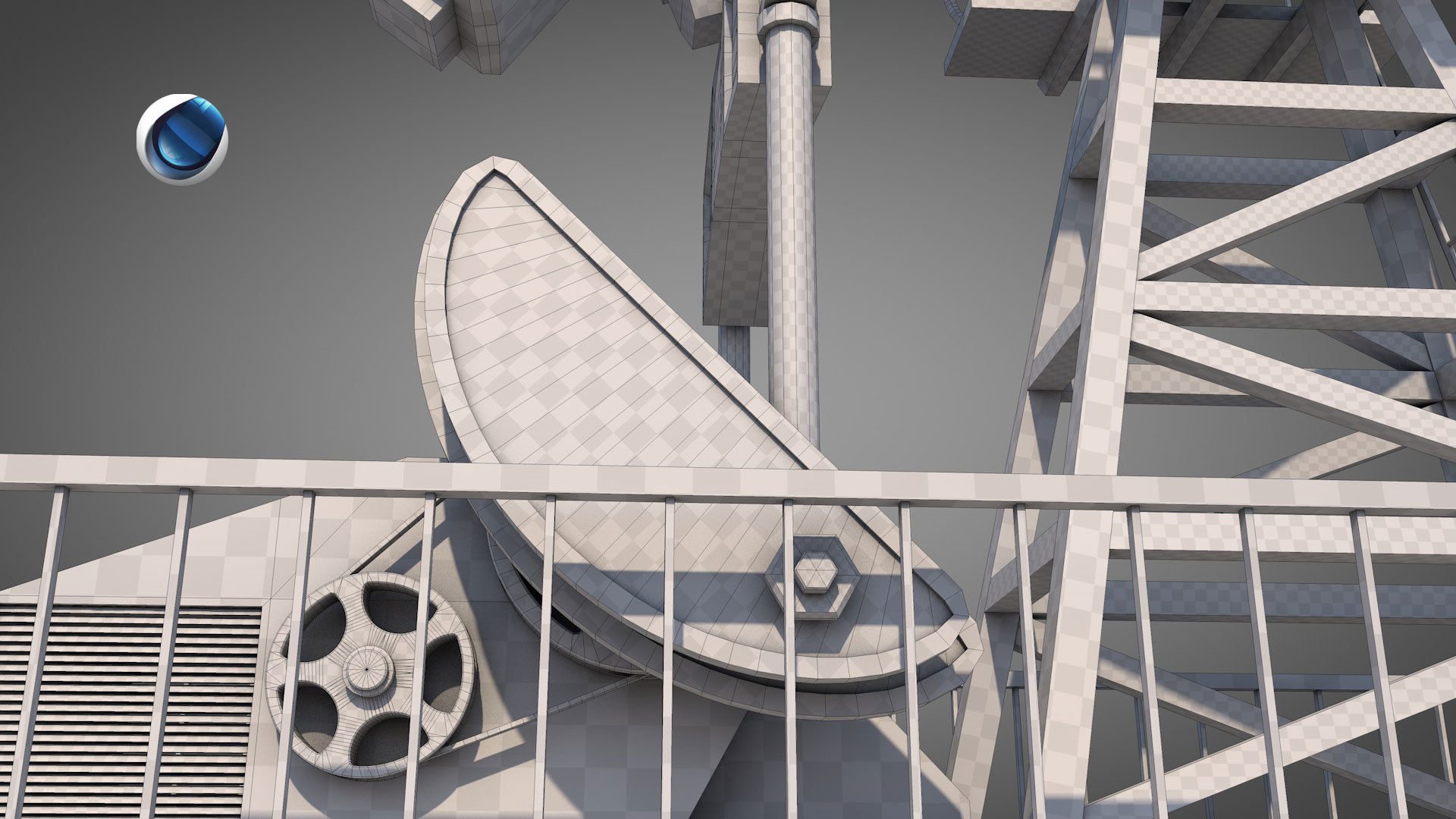 Rusty Oil Well 3D model_9