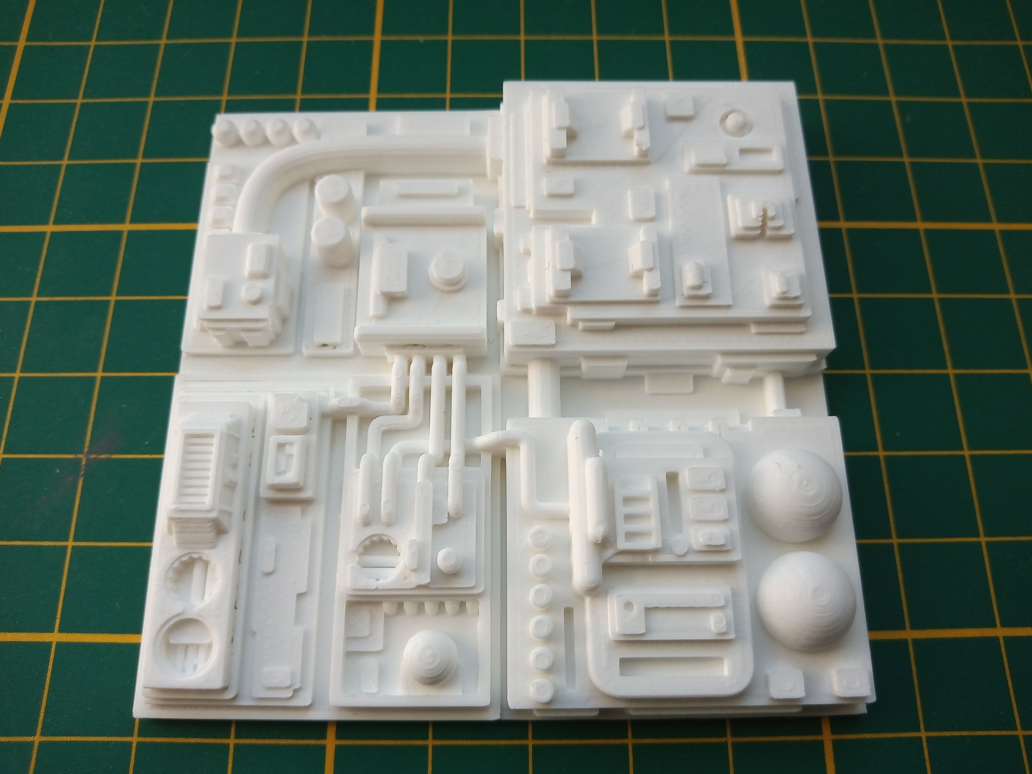Death Star Tile Type P 3D print model_7