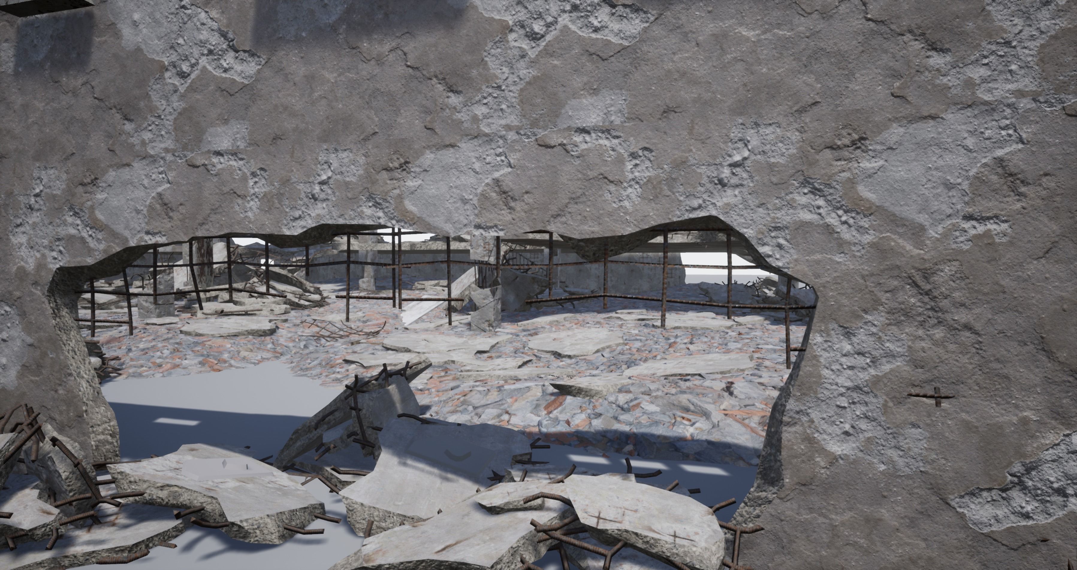 Modular City Ruin Kit  Low-poly 3D model_17