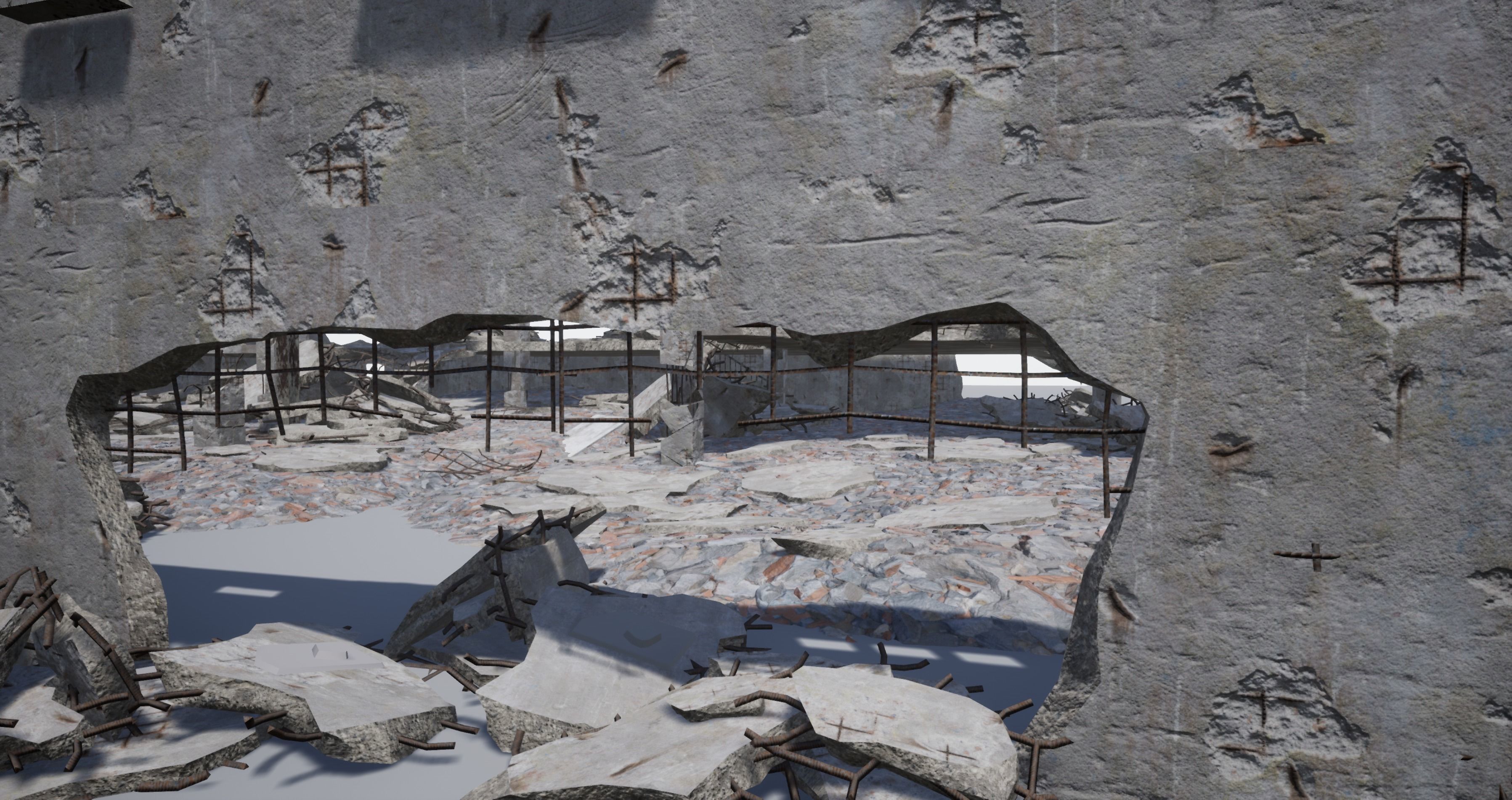 Modular City Ruin Kit  Low-poly 3D model_15