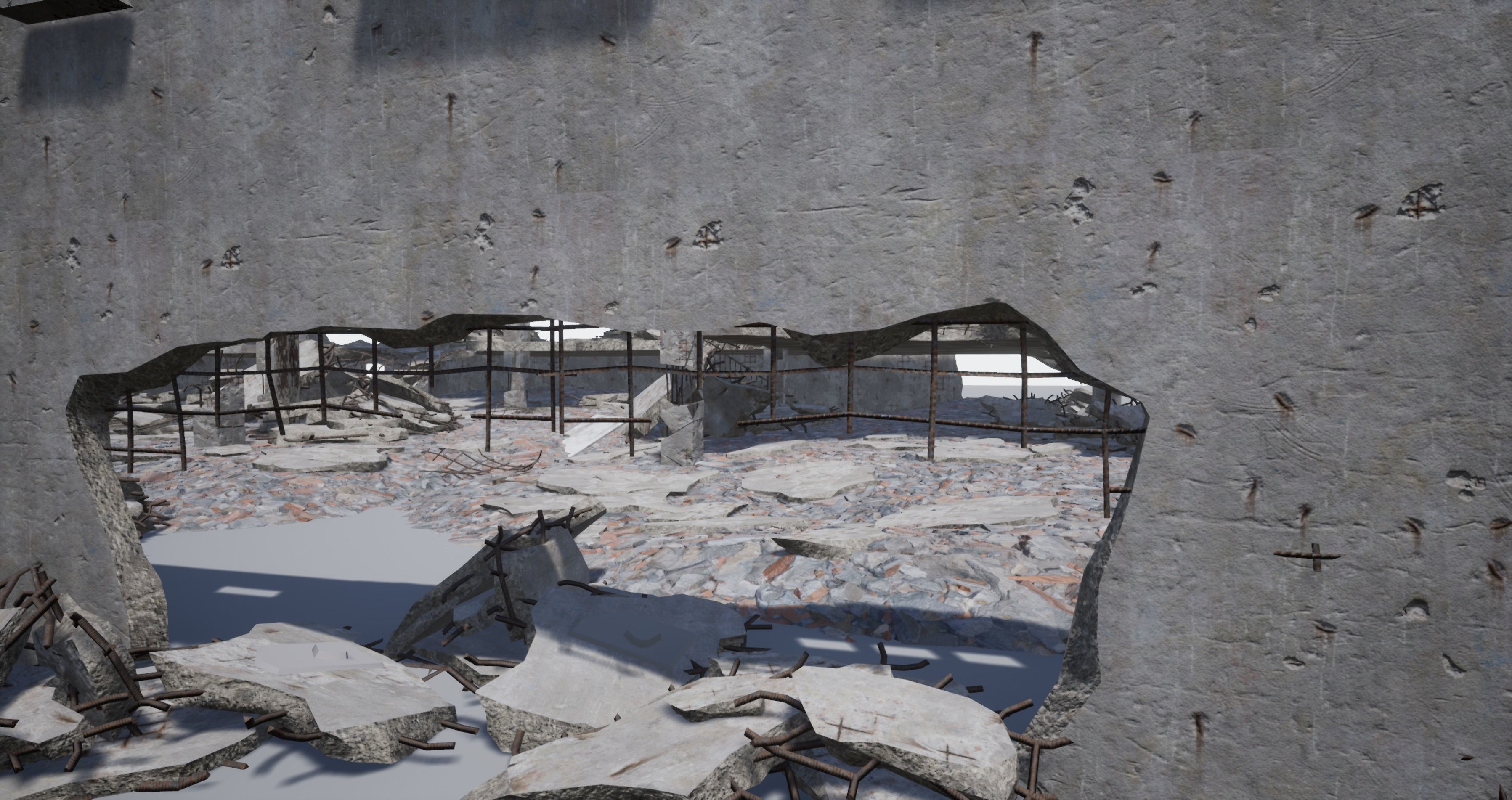 Modular City Ruin Kit  Low-poly 3D model_14