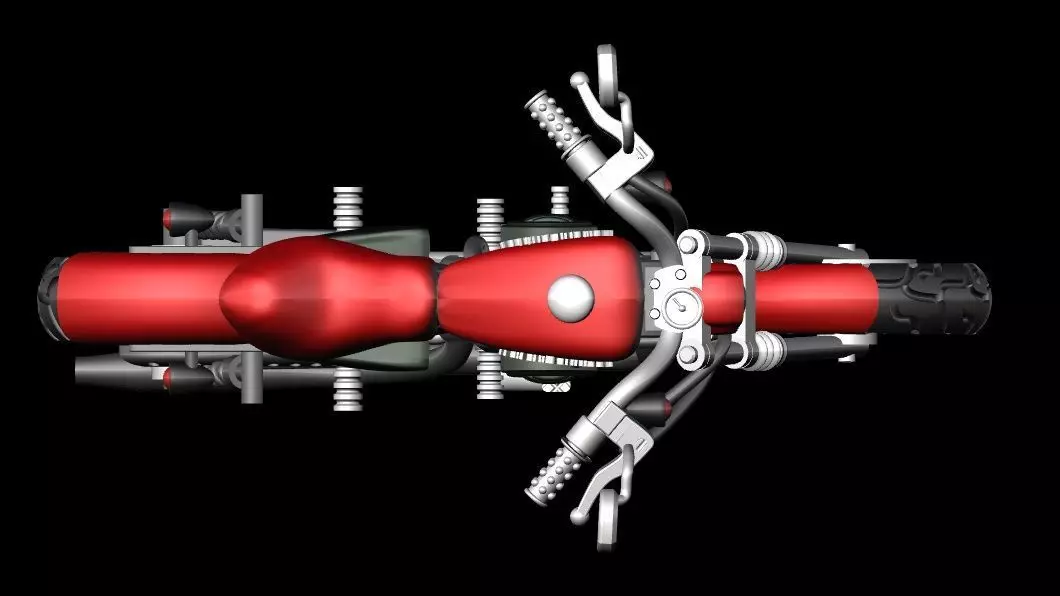 Harley Davidson Bike 3D print model_0