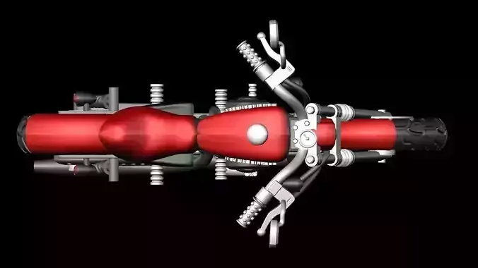 Harley Davidson Bike 3D print model