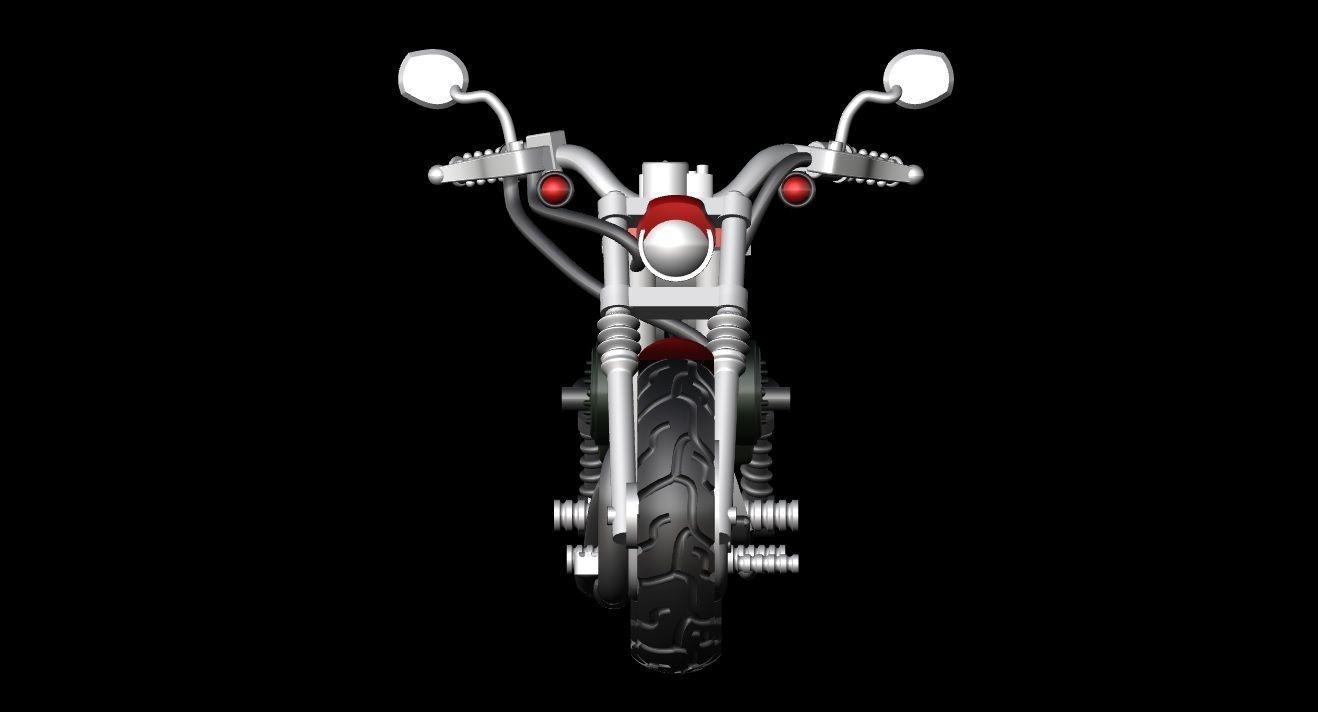Harley Davidson Bike 3D print model_2