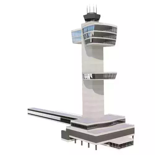 Air Traffic Control Tower JFK 3D model