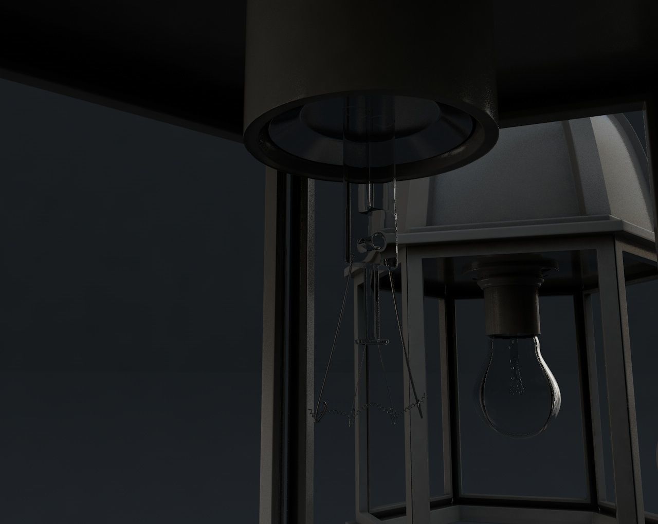 Street lamp 3D model_3