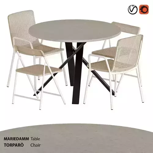 TORPARO chairs and MARIEDAMM table