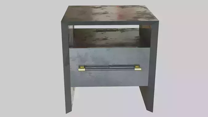 Merriton Charging Nightstand-dark painted