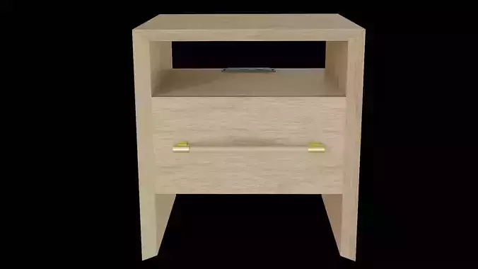 Merriton Charging Nightstand-wooden