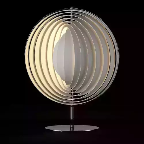Moon Lamp descktop by Verner Panton 3D model