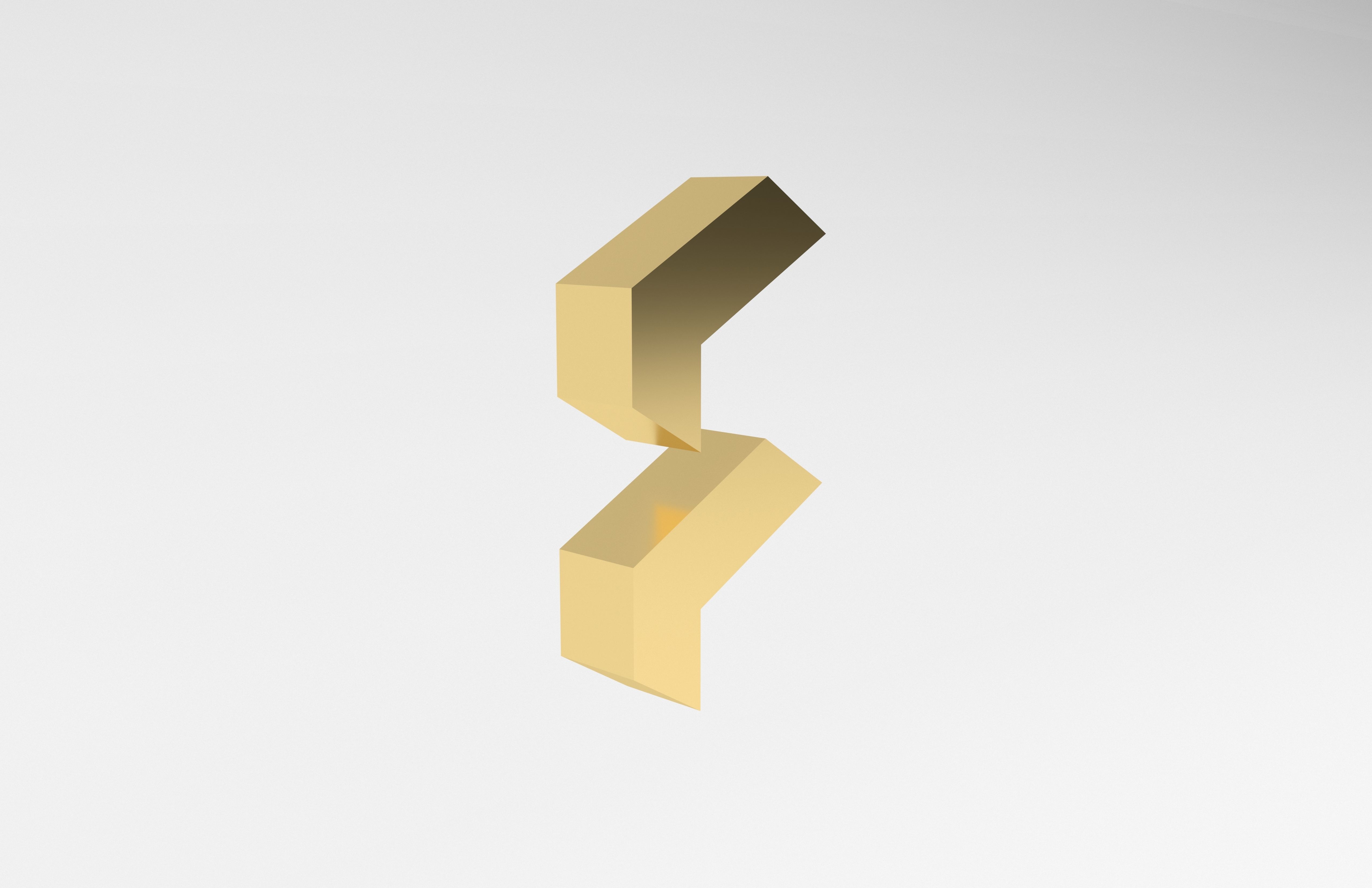 Fractal Design Logo v1 005 Free low-poly 3D model_4