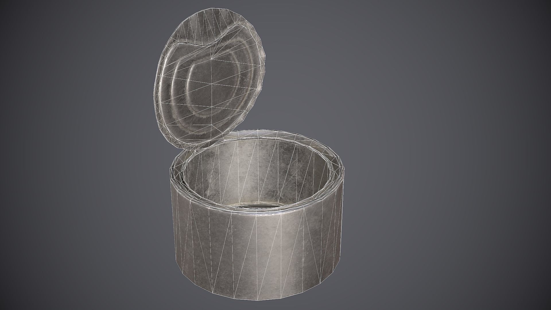 Tin cans 2 Low-poly 3D model_11