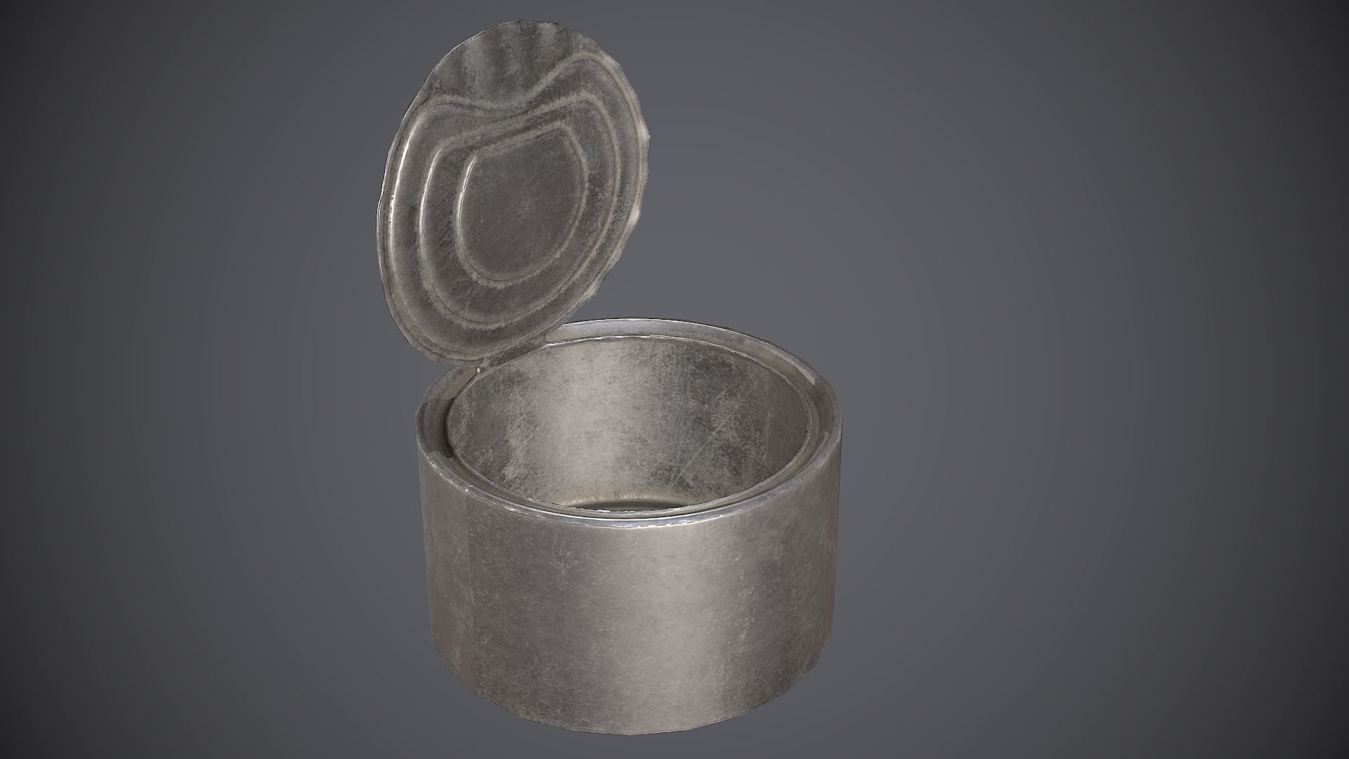 Tin cans 2 Low-poly 3D model_10