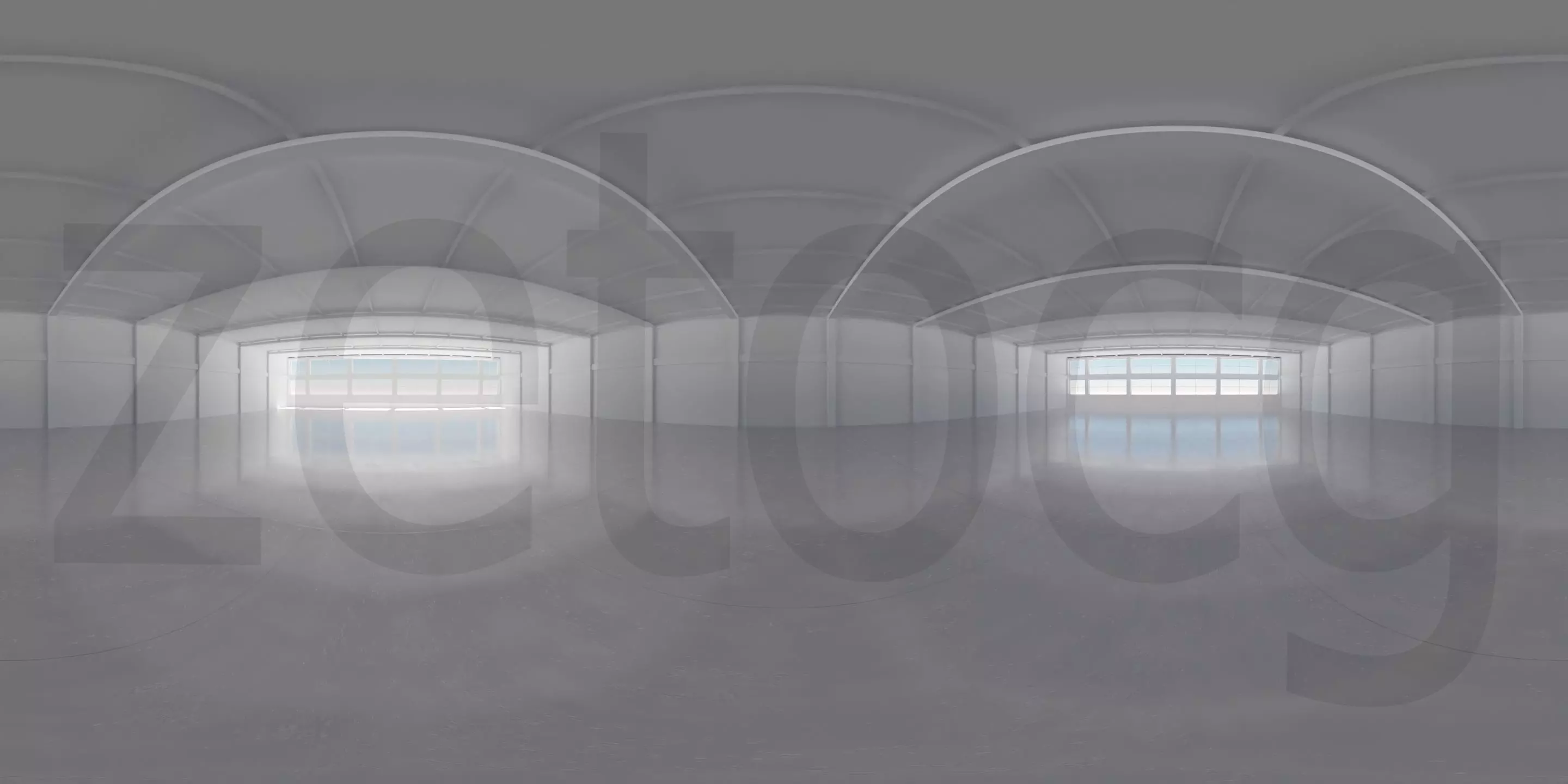 HDRI - Industrial Hangar Hall Interior 4 Texture_0