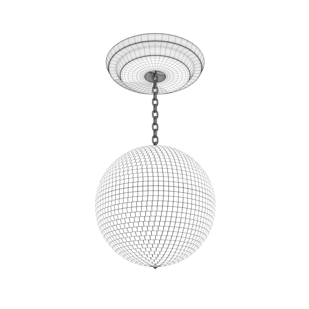 Disco Ball 3D model_5