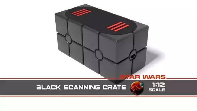 Star Wars Death Star grey Scanning Crate  Free 3D print model