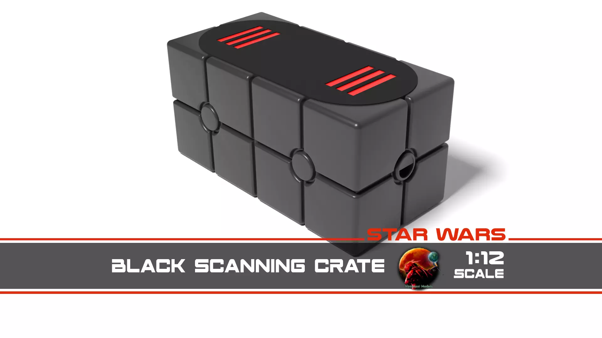 Star Wars Death Star grey Scanning Crate  Free 3D print model_0