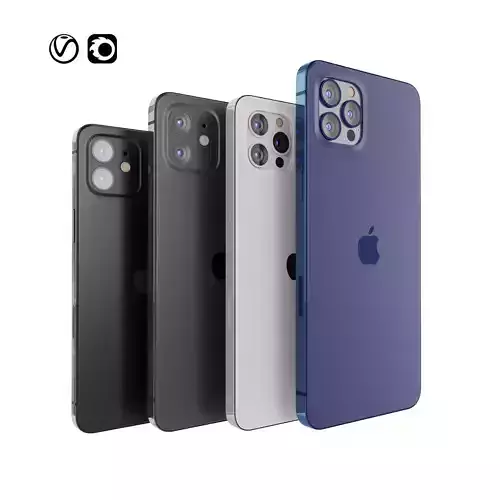 Apple iPhone 12 collection  3D model