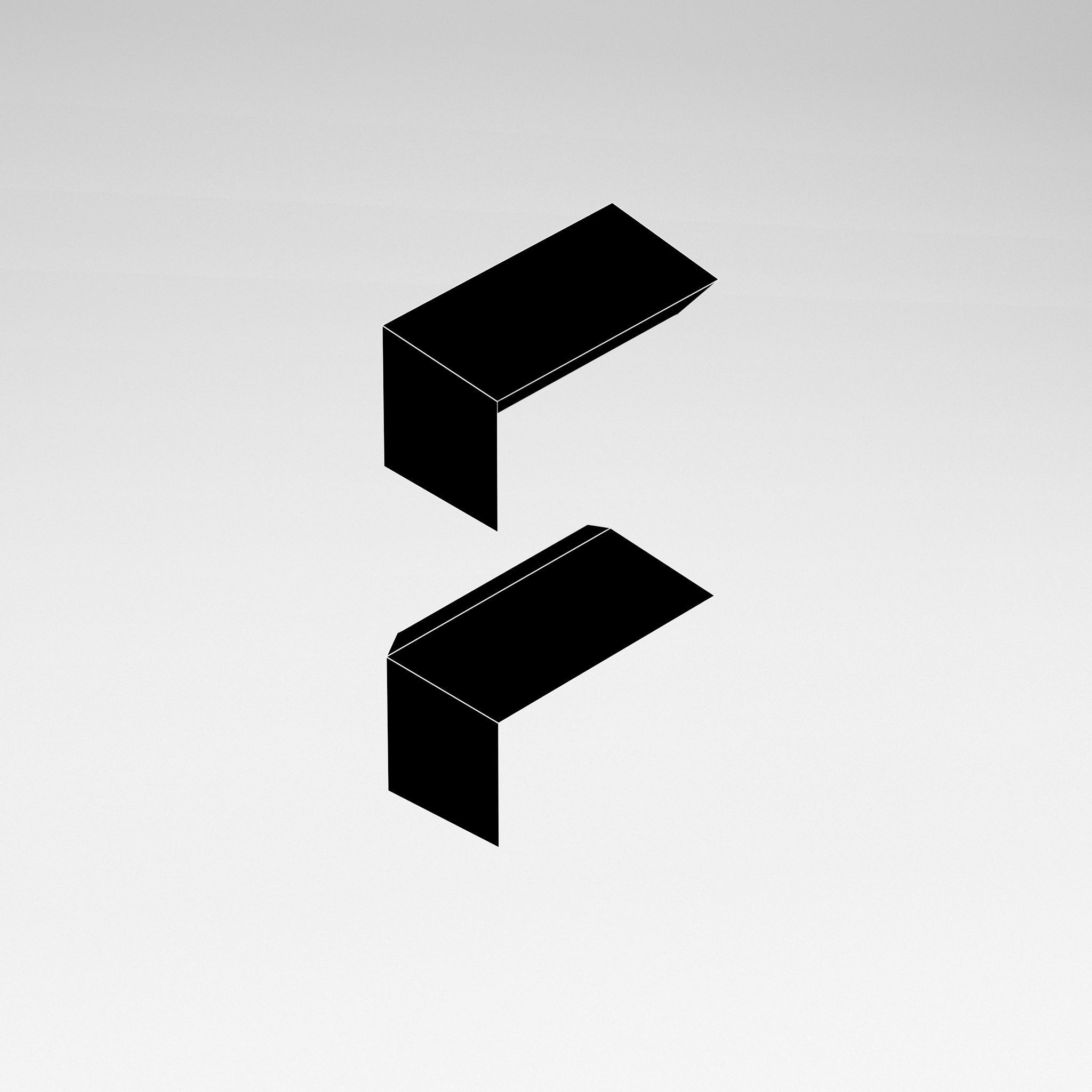 Fractal Design Logo v1 006 Free low-poly 3D model_5