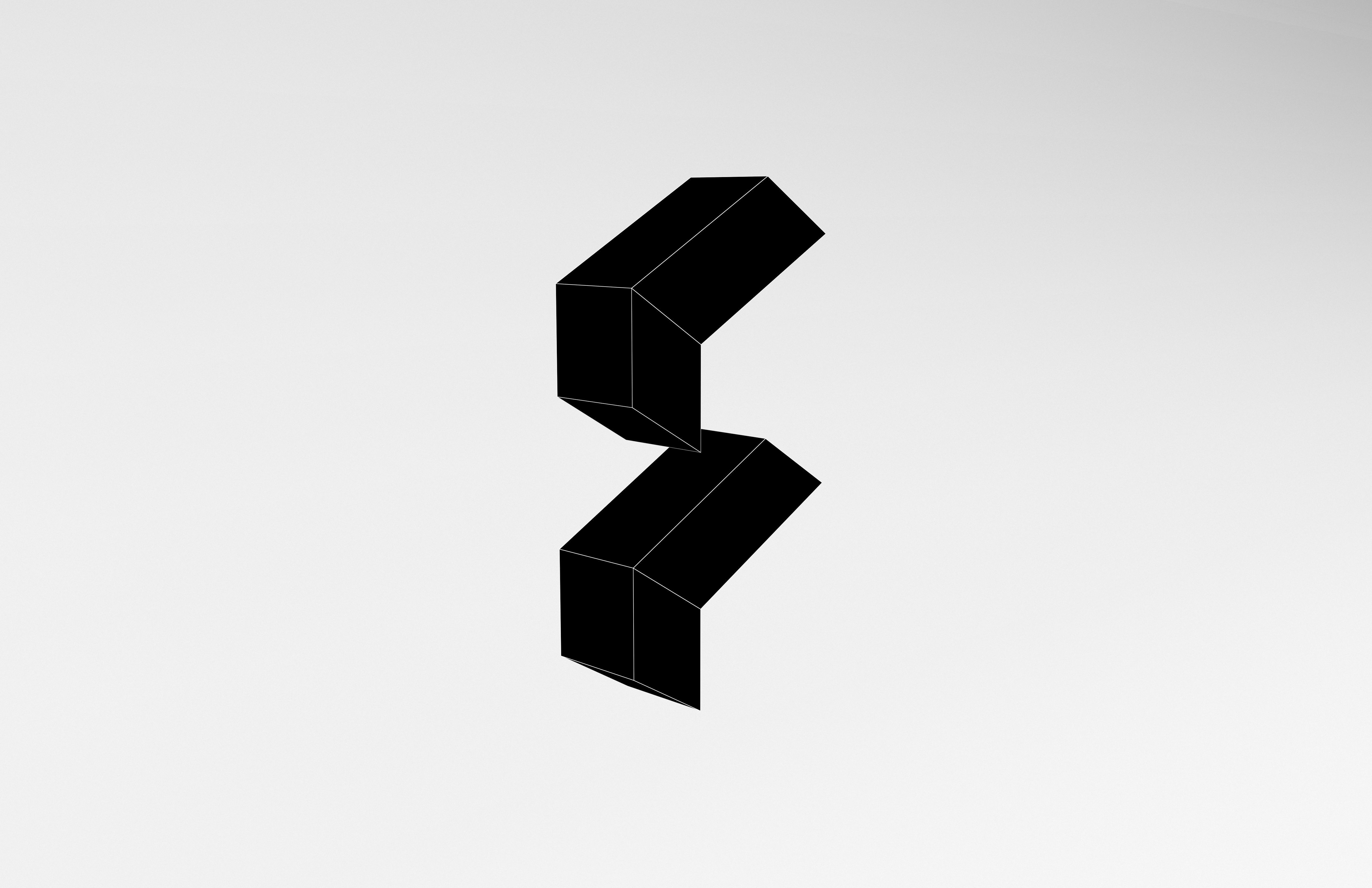 Fractal Design Logo v1 006 Free low-poly 3D model_6