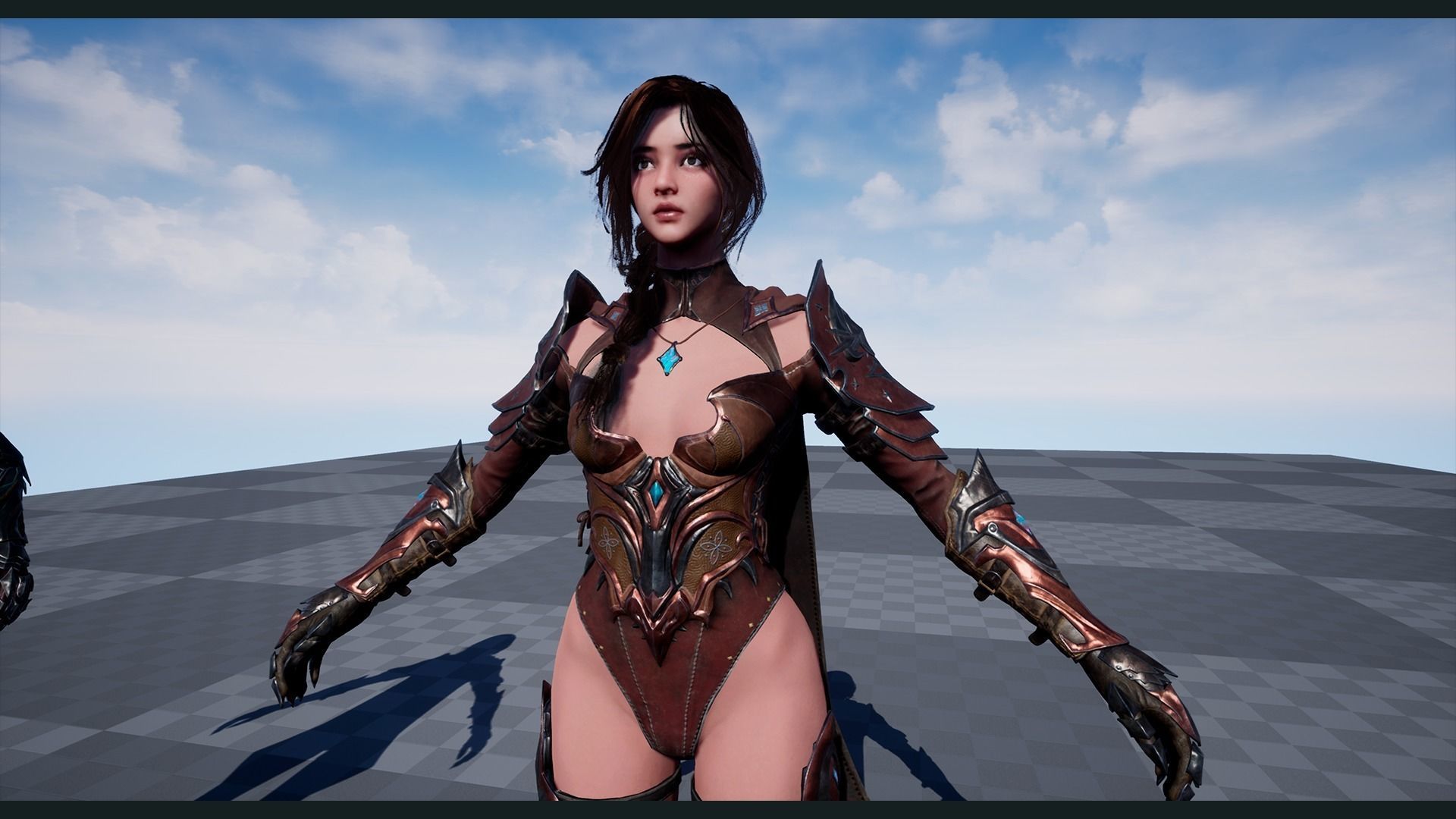 Assassin Girl Low-poly 3D model_8