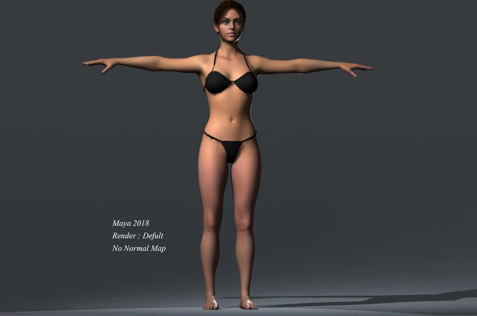 Male Female Rig Low-poly 3D model_11