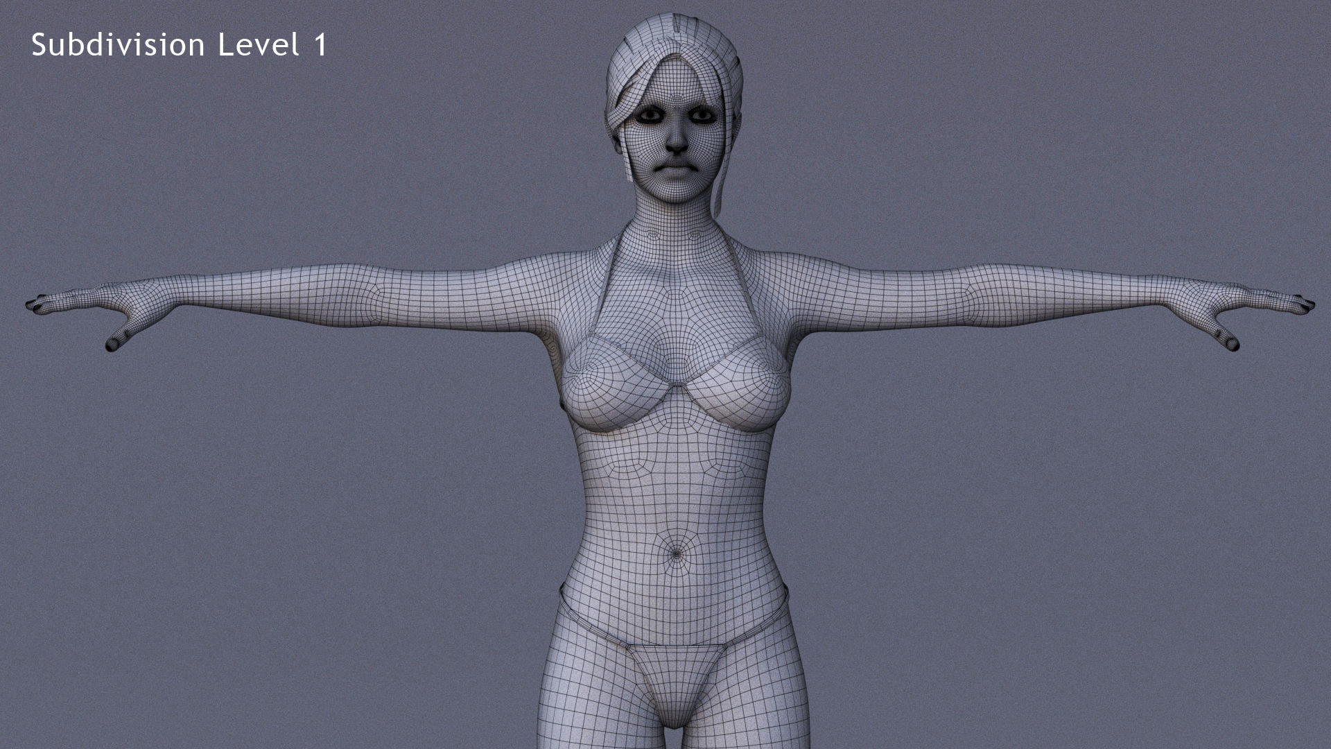 Male Female Rig Low-poly 3D model_17