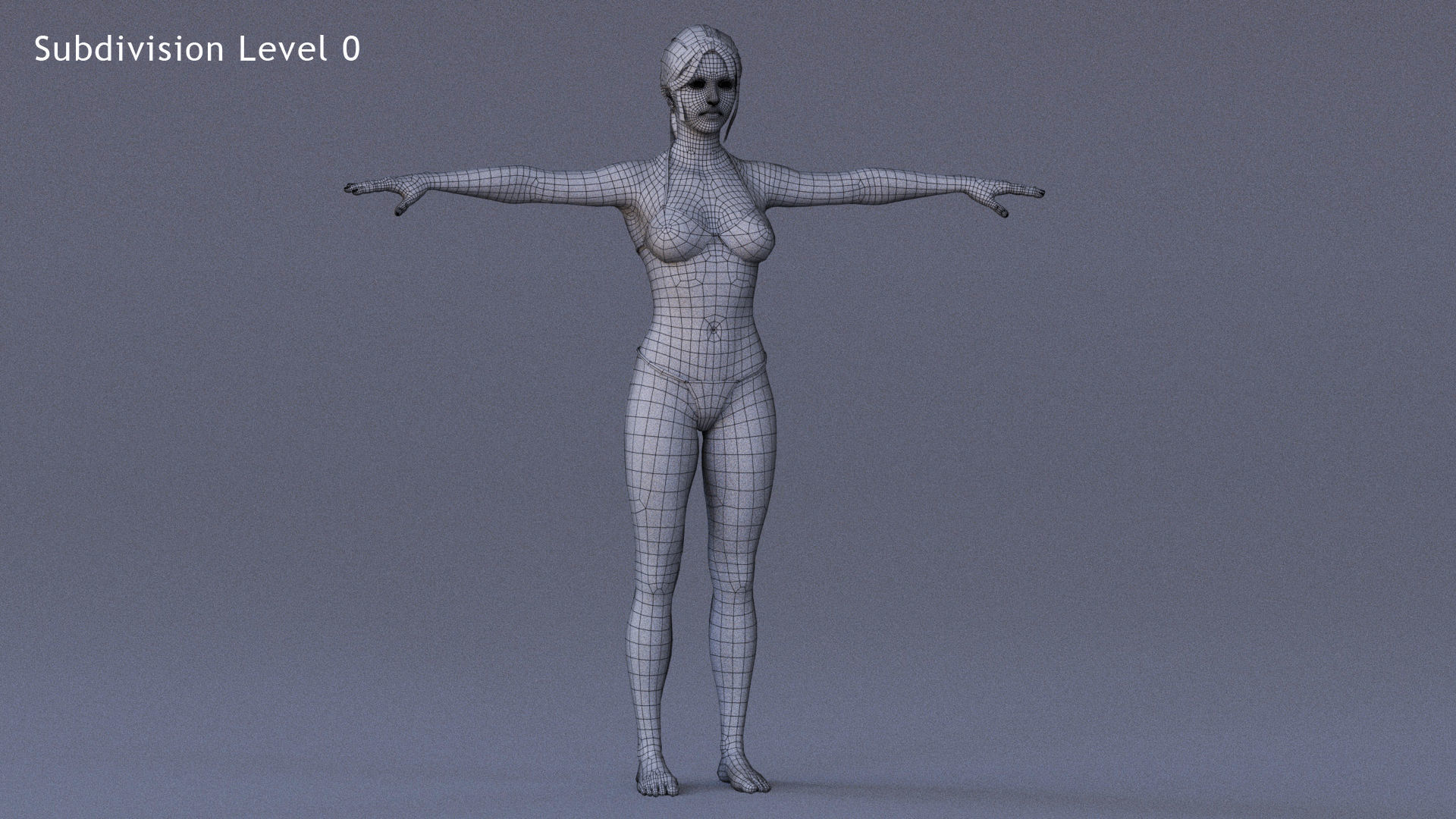 Male Female Rig Low-poly 3D model_22