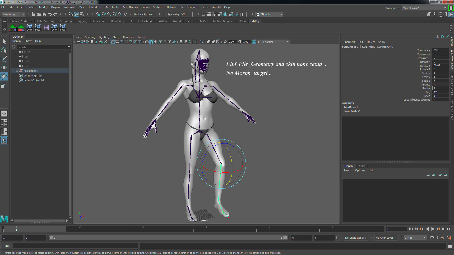 Male Female Rig Low-poly 3D model_36