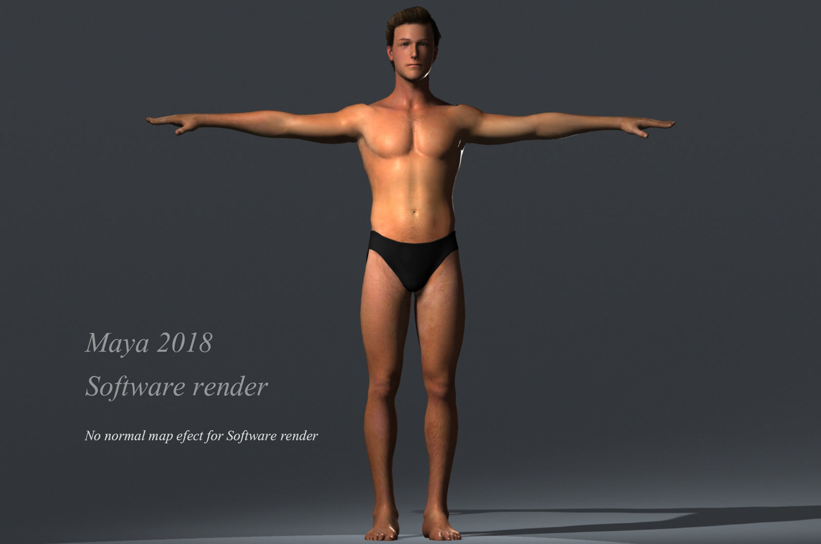 Male Female Rig Low-poly 3D model_10