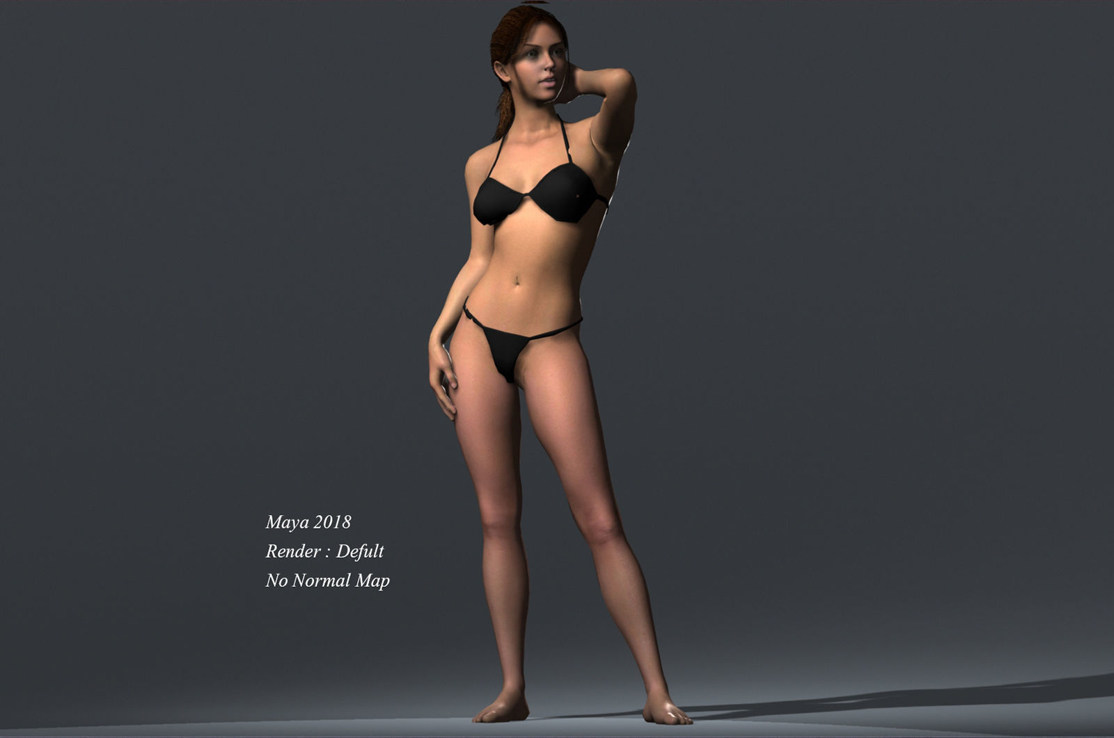 Male Female Rig Low-poly 3D model_13