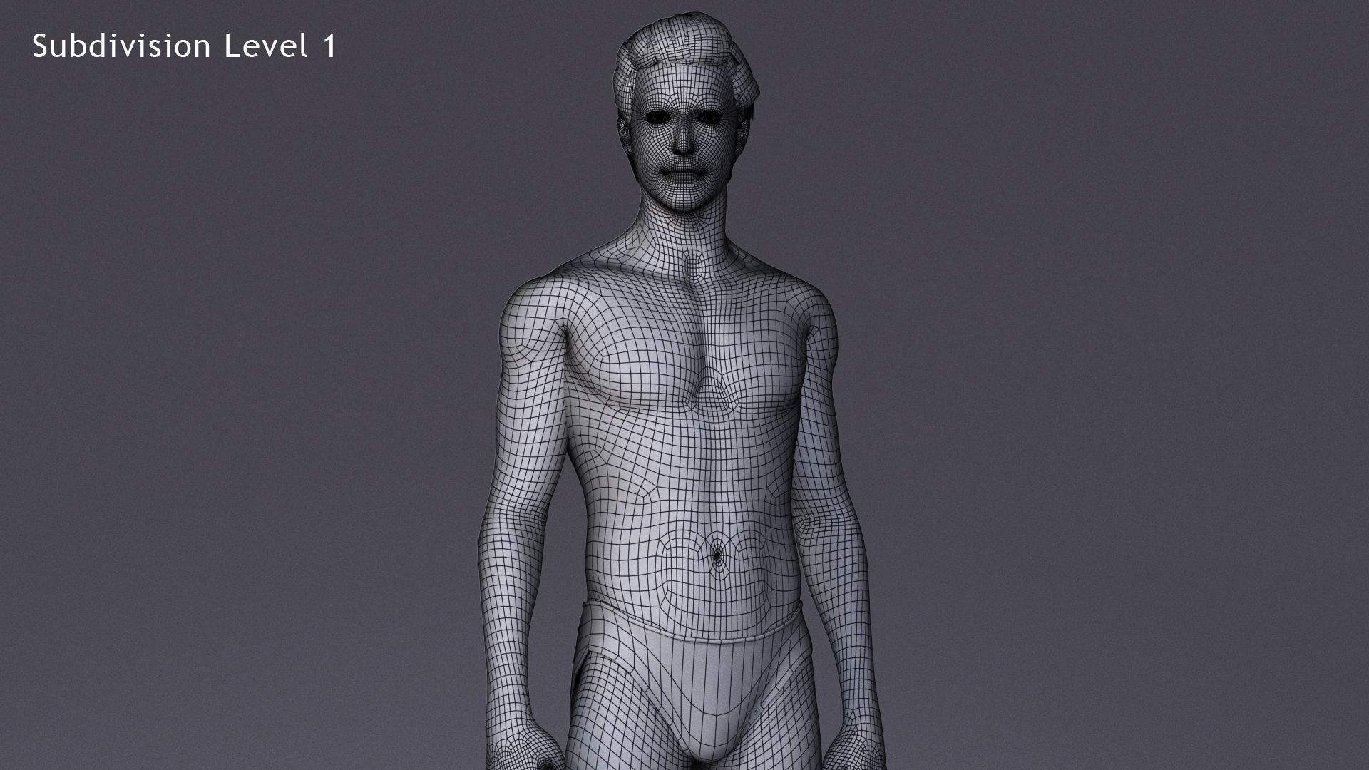 Male Female Rig Low-poly 3D model_27