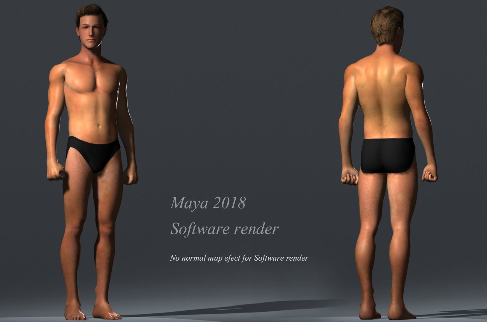Male Female Rig Low-poly 3D model_9