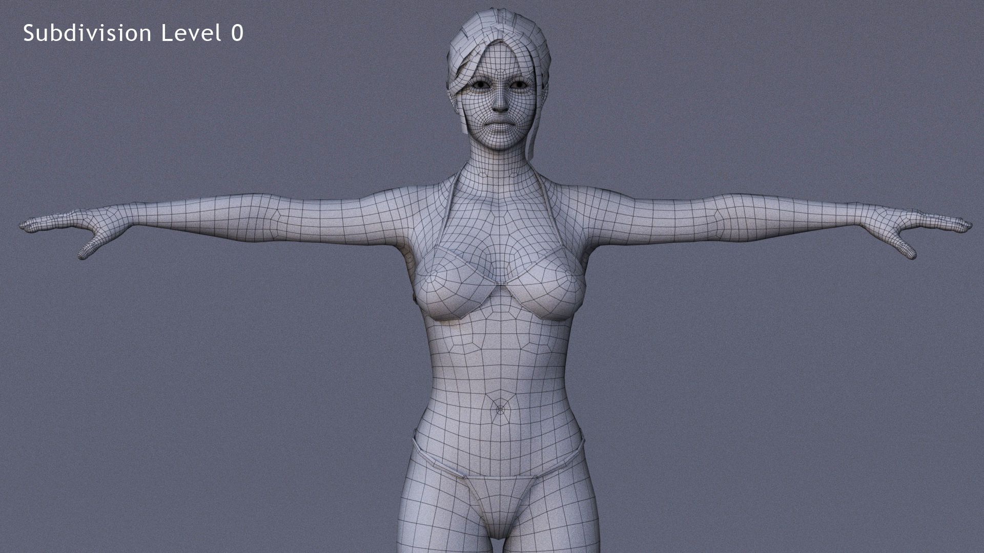 Male Female Rig Low-poly 3D model_18