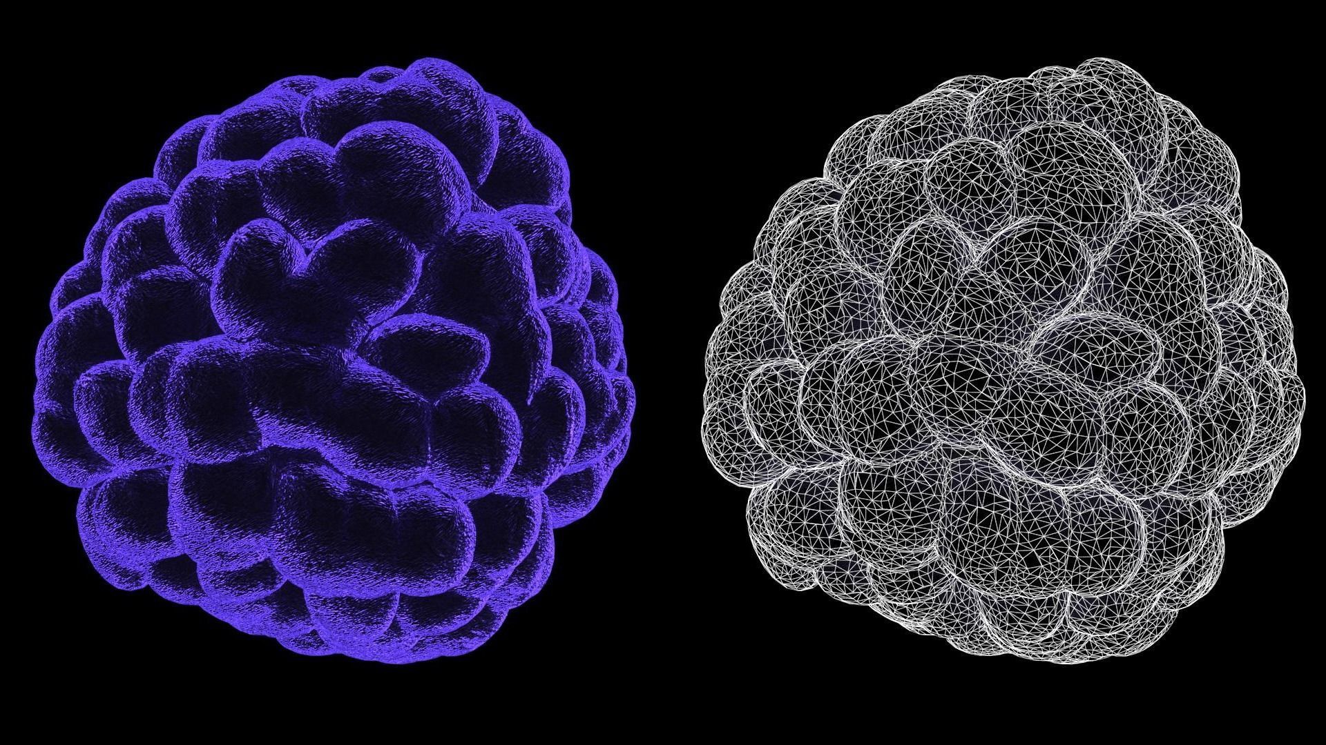 Pack of 24 Alien Virus Bacteria Macrophage Sci Fi Collection 3D model ...