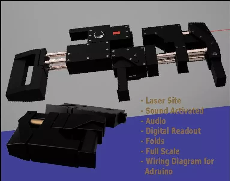 The Dark Knight Sticky Bomb Rifle 3D print model_0