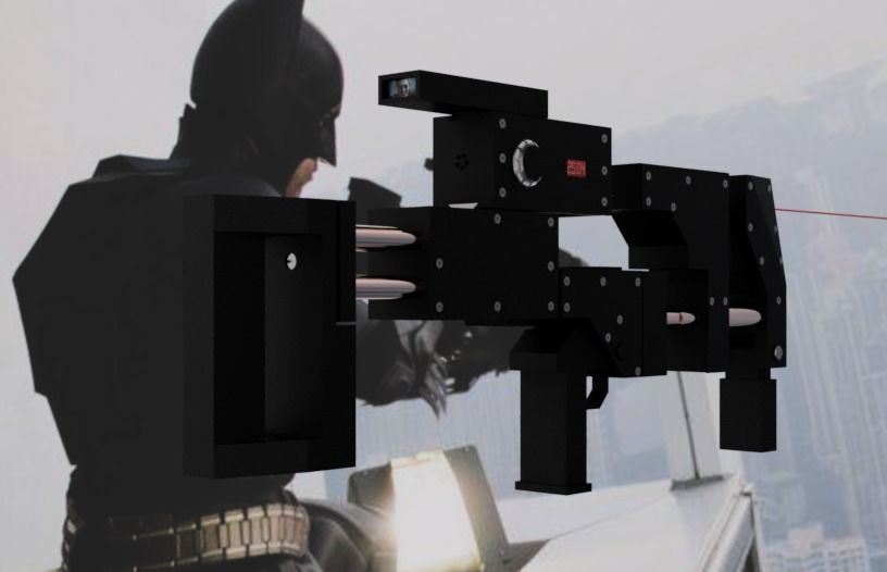 The Dark Knight Sticky Bomb Rifle 3D print model_2